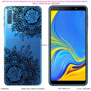 Ốp dẻo hoa văn samsung a7 2018