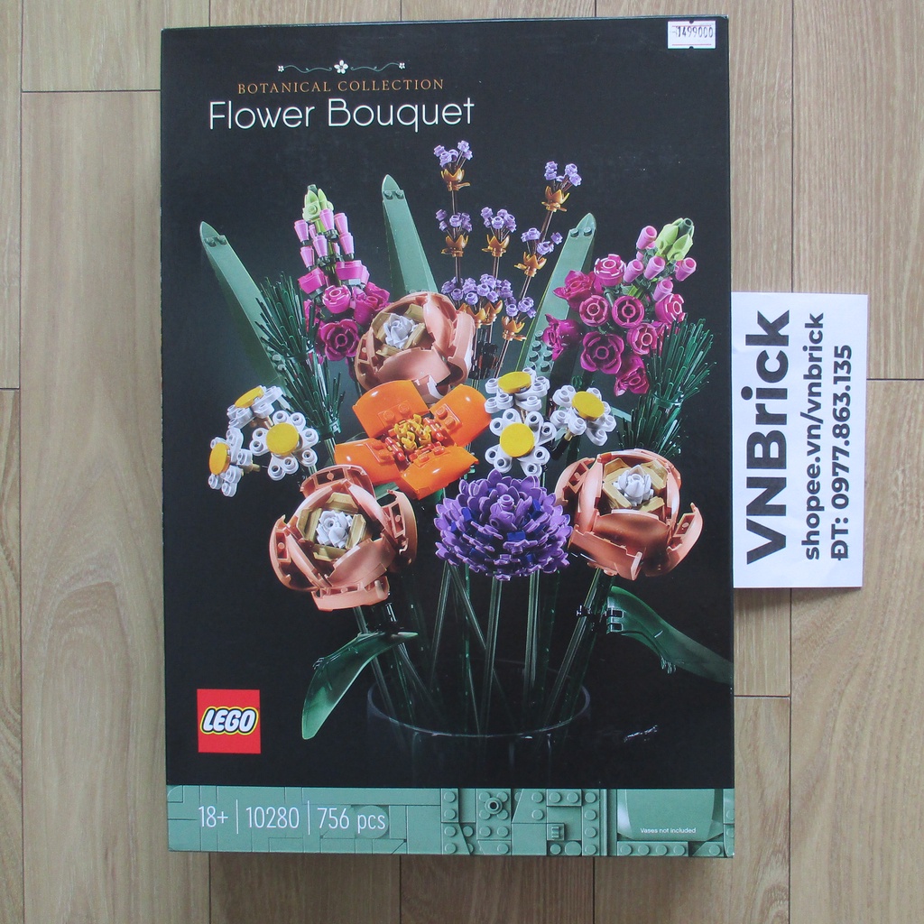 10280 LEGO Icons Flower Bouquet Bó Hoa Trưng Bày (756 chi tiết)