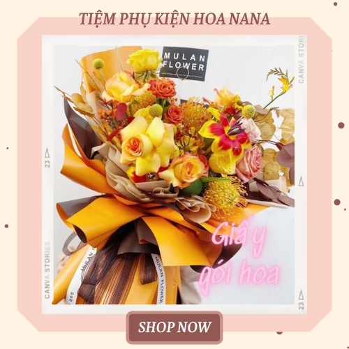 [LẺ 10 TỜ] Giấy Gói Hoa Khổ 58*58cm ❤️2 MÀU 2 MẶT❤️ Loại Đẹp, Không Thấm Nước, Màu Sắc Đa Dạng