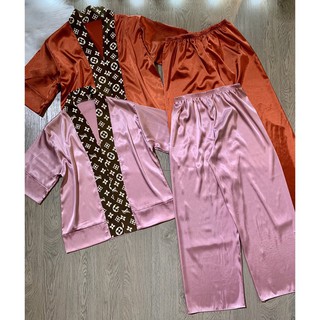Set bộ phật tử viền thổ cẩm lụa [NEW]