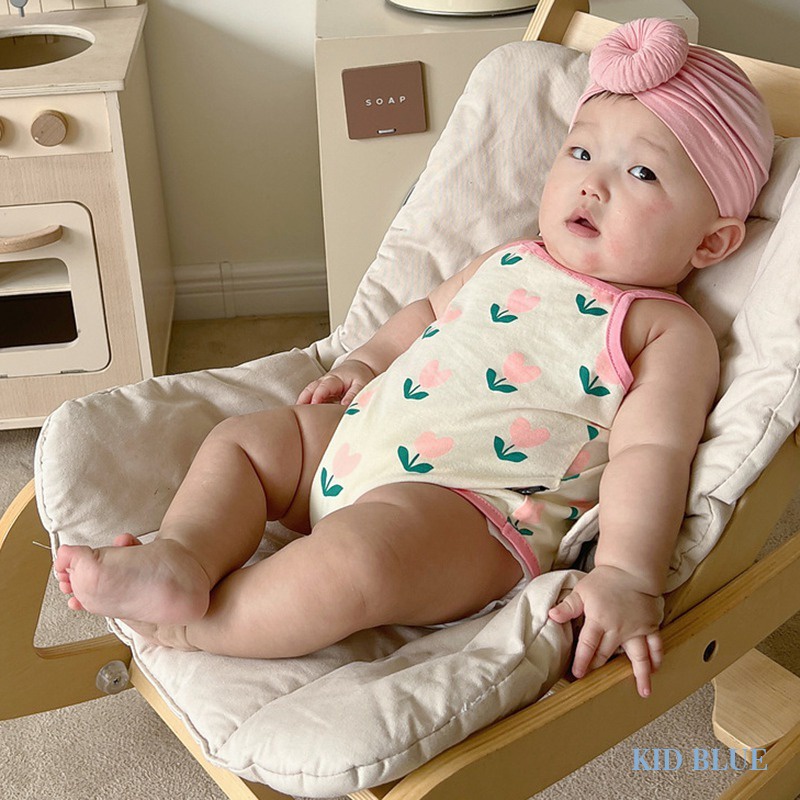 Bộ Áo Liền Quần Hai Dây Thời Trang Mùa Hè Cho Bé Gái