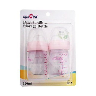 Bộ 2 bình trữ sữa cổ rộng spectra 160ml
