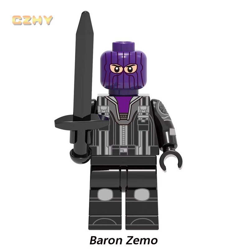 Mô Hình Nhân Vật Gạch Đen Trong Captain Americasr Zemo
