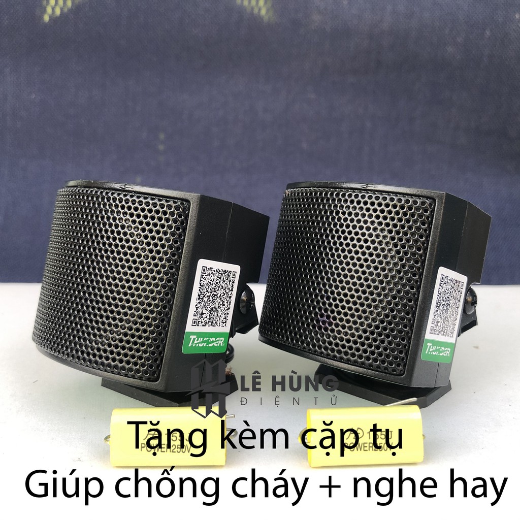 Tặng 1 cặp Tụ - Loa Treble Thạch anh nhiễn - Chép THUNDER M40 CHÍNH HÃNG