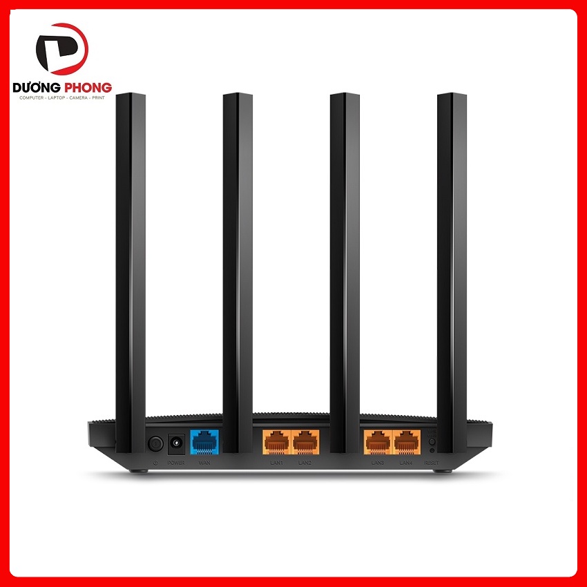 Bộ phát wifi TP-Link Archer C6 Ver 3.20 Wireless AC1200Mbps, Lan Gigabit, MU-MIMO - BH24 Tháng