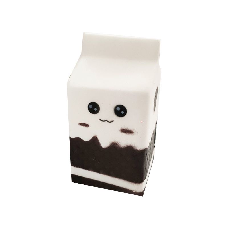 【Ready Stock！！！】Squishy PU Simulation Expression Milk Carton Children'S Decompression Toy Gift