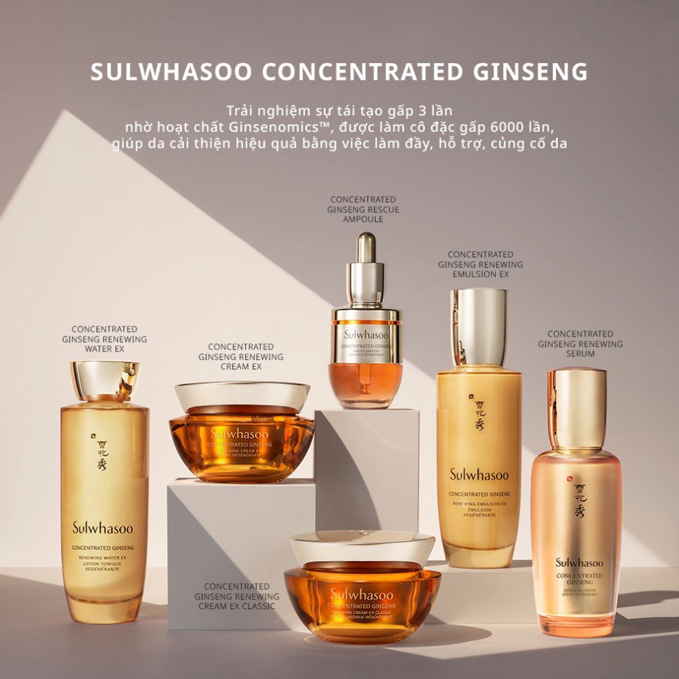 Kem nhân sâm chống lão hoá dưỡng da căng mướt đàn hồi gấp 3 lần Sulwhasoo CGR Cream EX 5ml