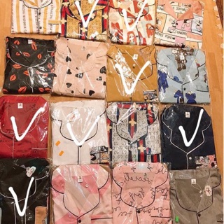 Bộ ngủ lụa dài tay ( mẫu nào cũng đẹp nên e sẽ nhặt theo shop ạ)