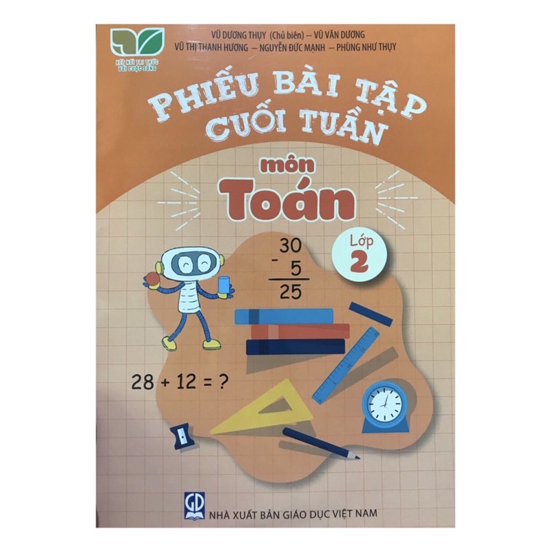 Sách Phiếu bài tập cuối tuần môn toán lớp 2 (Kết nối tri thức với cuộc sống)