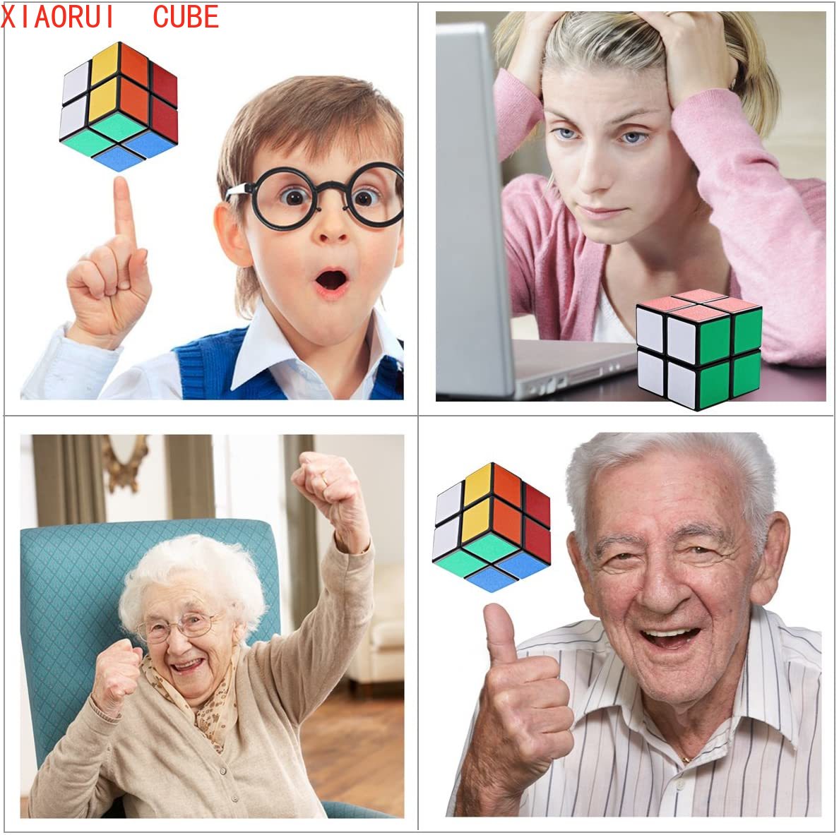 Khối Rubik 2x2 3d Đồ Chơi Rèn Luyện Trí Não Cho Bé