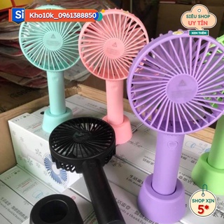 Quạt mini tích điện cầm tay có đế để bàn siêu hot