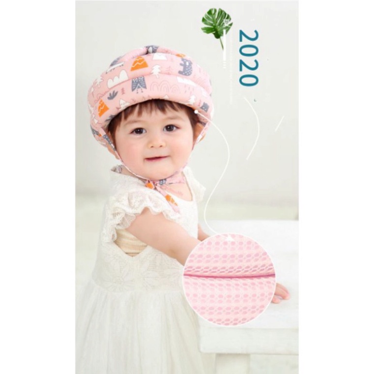 Mũ Bảo Hiểm Cho Bé Tập Ngồi - Tập Đi - NÓN BẢO VỆ ĐẦU EM BÉ BABYJOY MART