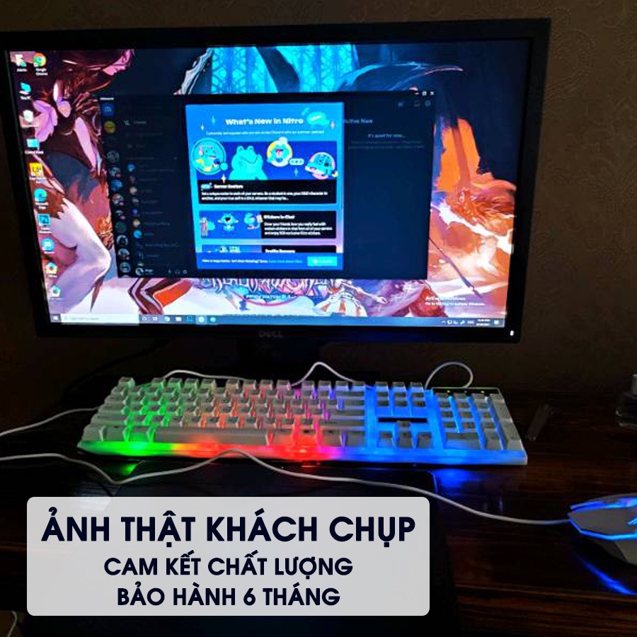 [BẢN 2021 MỚI NHẤT ] Bàn Phím Chuột Giả Cơ G21 - Chuyên game - Có đèn LED 7 màu - Cho máy tính, laptop