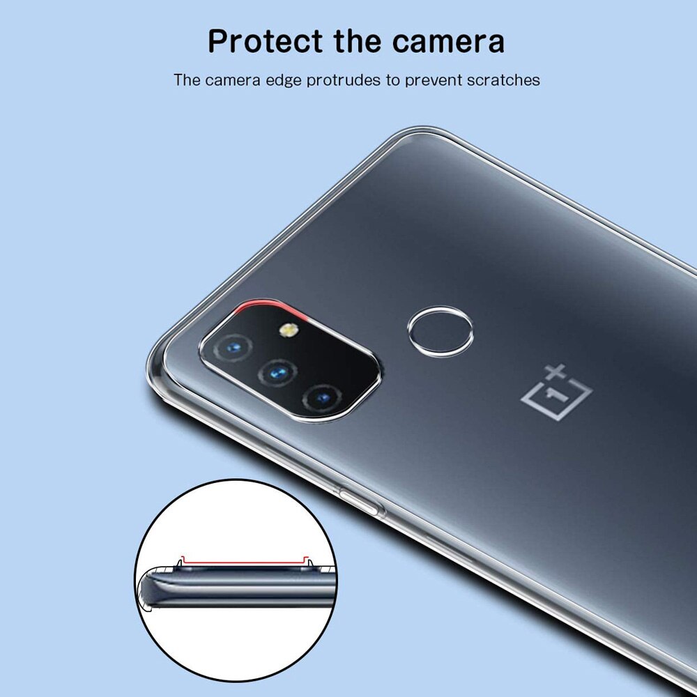Ốp điện thoại silicon TPU mềm trong suốt siêu mỏng chống rơi cho Oneplus Nord N10 N100 NordN10 5G