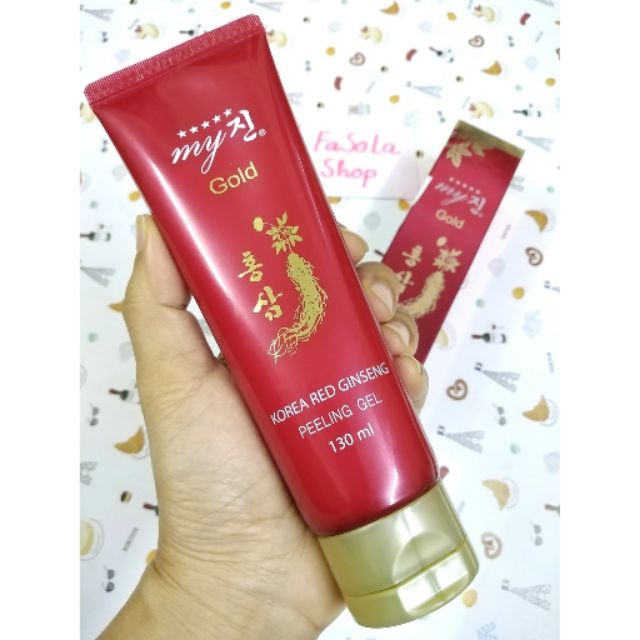 Kem tẩy da chết GOLD MY JIN hồng sâm 130ml Hàn Quốc peeling gel korea tế bào