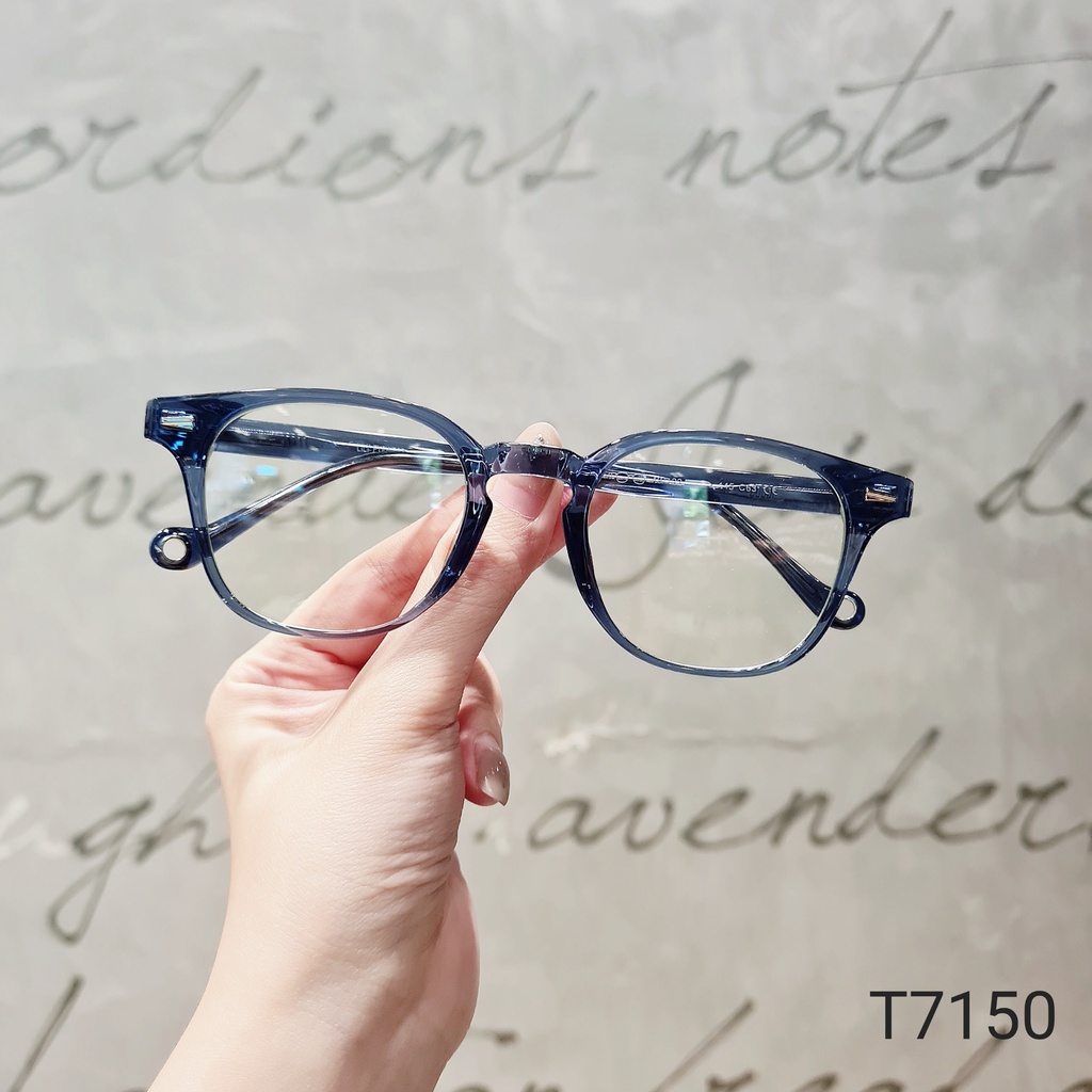 Gọng kính vuông nam nữ LILYEYEWEAR chất liệu nhựa dày dặn thiết kế màu sắc thời trang 7150