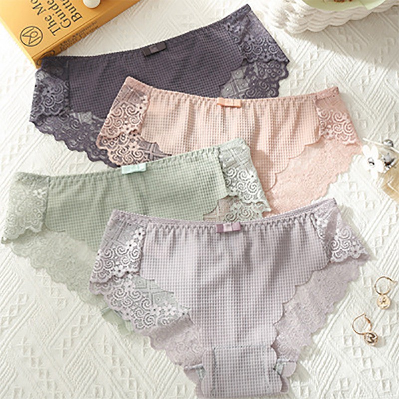 Quần lót ren chất liệu mềm mại thông thoáng, kiểu dáng sexy - Wexuu Design QC04