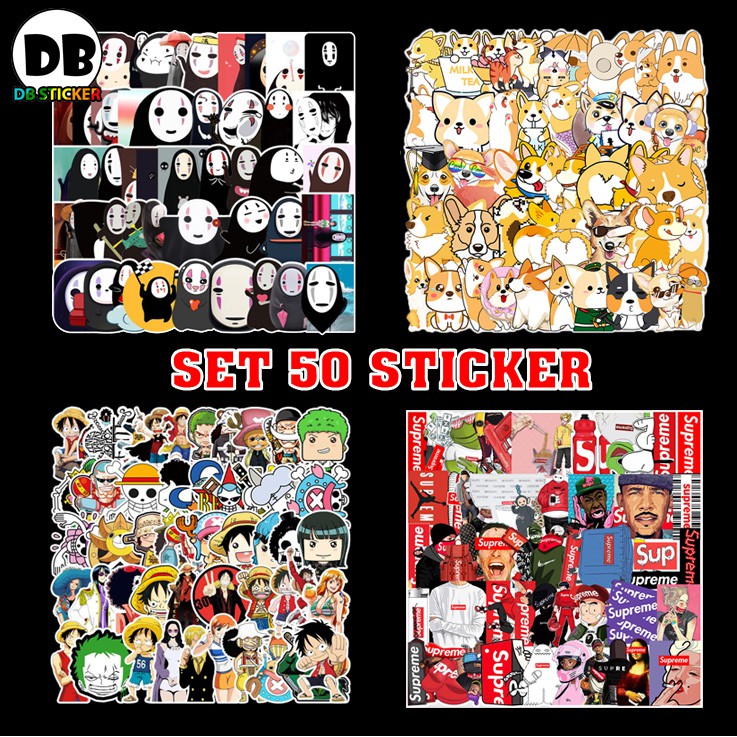 Sticker cute, dễ thương mẫu HOT nhất dán trang trí laptop, mũ nón bảo hiểm, vali, xe tay ga, ván trượt