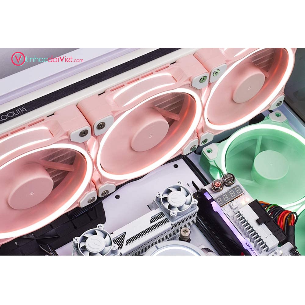 FAN CASE ID-COOLING ZF-12025 Pastel Pink - Green - Blue - Yellow hàng chính hãng bảo hành 24 tháng