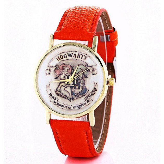 Fashion HOGWARTS Magic School Wristwatch Leather Strap Quartz Watches Xmas Gifts