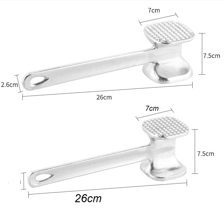 Búa dần thịt đập đá giã gừng tỏi hợp kim không gỉ tiện dụng dài 26cm