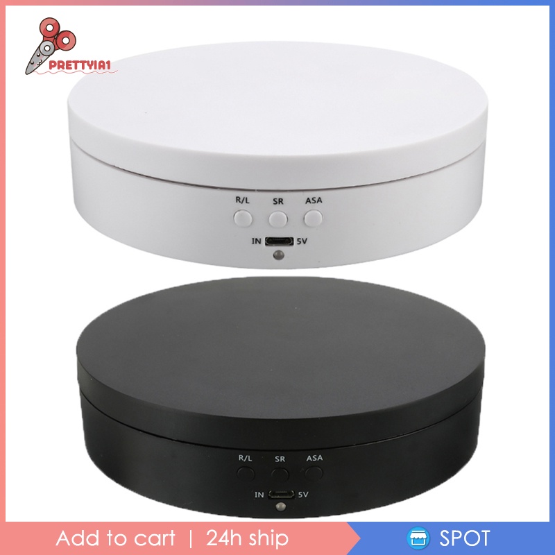 Giá Đỡ Mỹ Phẩm 3D Màu Đen Có Thể Xoay 360 Độ Prettyia1