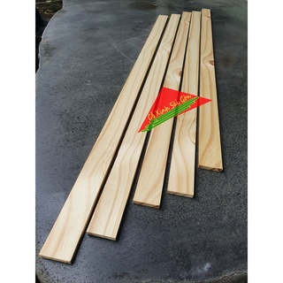 Thanh gỗ thông dày 1cm rộng 3cm dài 120cm-100cm-80cm dùng làm nẹp chỉ, khung sườn, decor