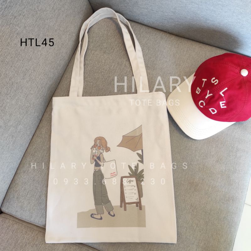 Túi Tote In Hình Vải Canvas M45