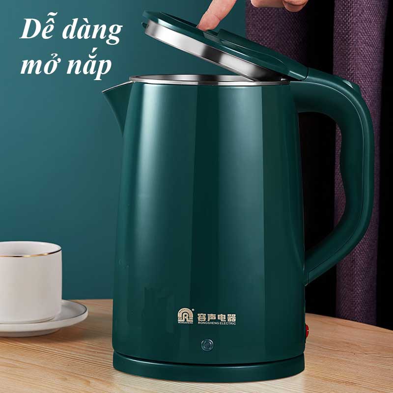 Ấm siêu tốc giữ nhiệt - Bình đun nước giữ nhiệt inox 304 đa năng dung tích 1.8L công suất 1500W - TB26