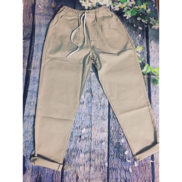 Quần baggy kaki basic pants KÈM ẢNH THẬT