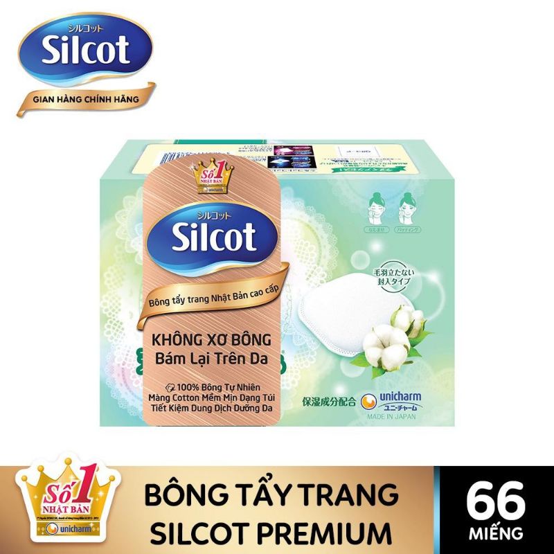 Bông tẩy trang Silcot 66 miếng