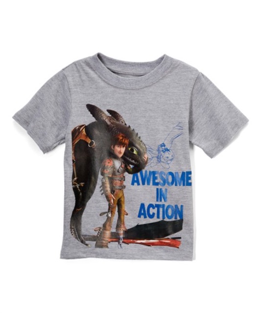 Áo Bí kíp luyện rồng- How to train your Dragon- xách tay Pháp auth cotton 100%