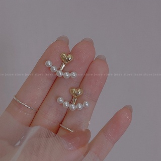 Bông tai tim sang trọng đeo 2 kiểu J112 Jesse store