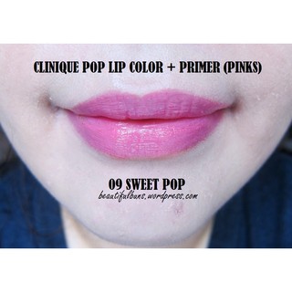 [ Size 3.8g ] Son Môi Dưỡng Ẩm Clinique Pop Lip Colour + Primer - 09 Sweet Pop