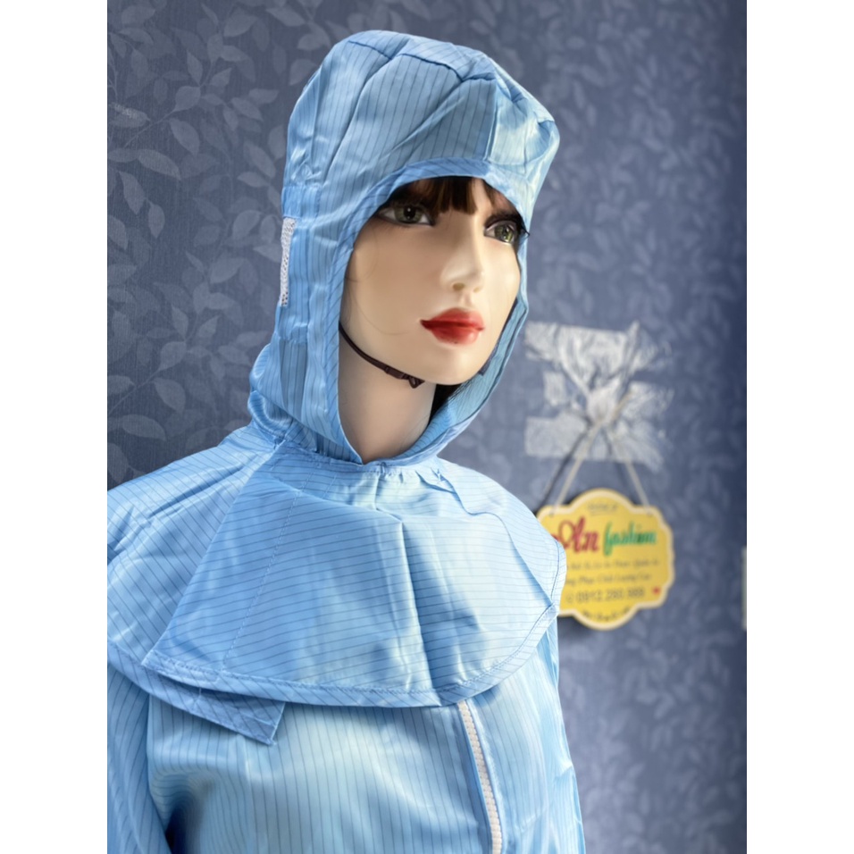 COMBO PHÒNG SẠCH CẢ BỘ (ÁO, QUẦN, NÓN) CHỐNG TĨNH ĐIỆN _ HÌNH CHỤP THẬT