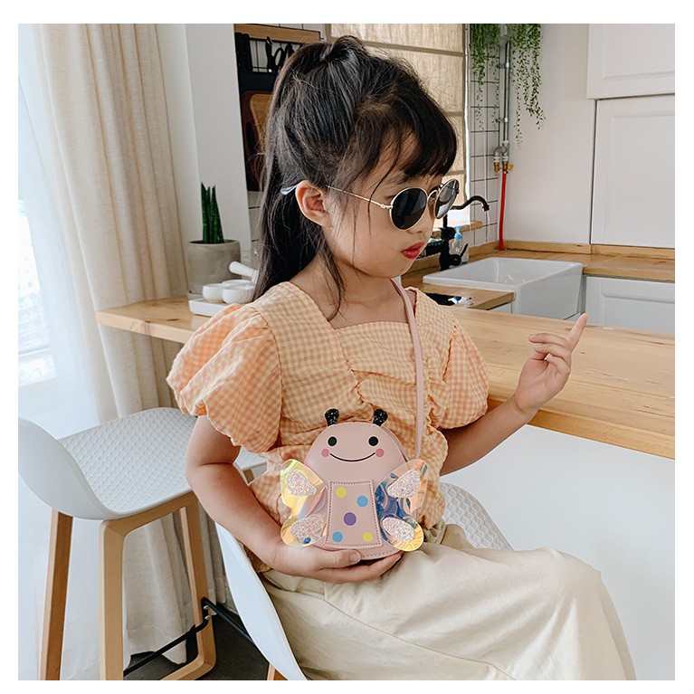 Túi đeo chéo cho bé Hình Ong chấm bi LT4 Shalla
