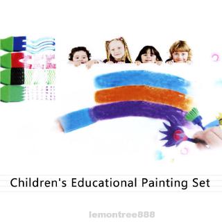 Drawing Set Sponge Brush Early Education Manual Watercolor Children’s Imagination Developing Graffiti Interesting