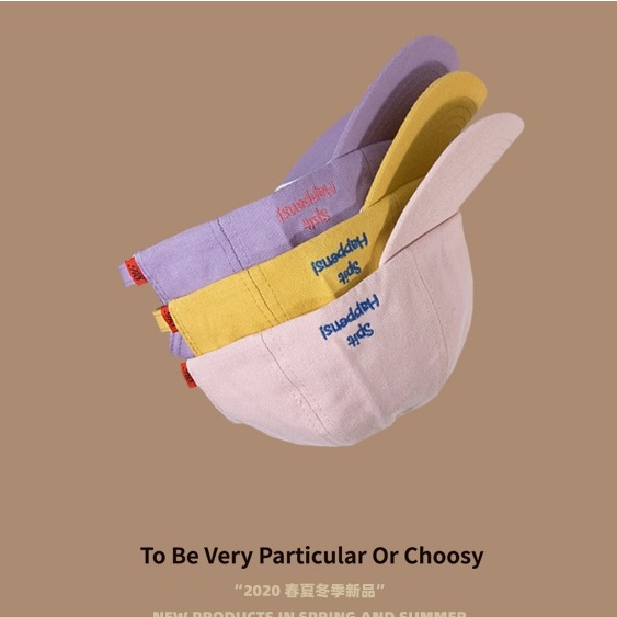 Mũ Lưỡi Trai Thêu Chữ Phong Cách Nhật Bản