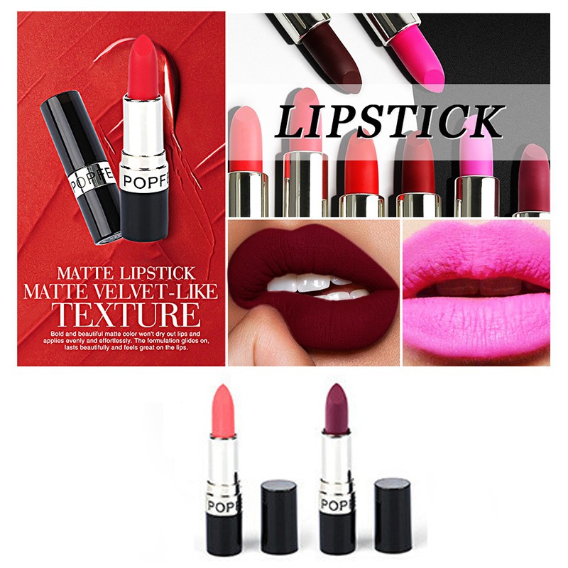 (Hàng Mới Về) 1 Bộ Mỹ Phẩm Son Môi + Kem Che Khuyết Điểm Popfeel | BigBuy360 - bigbuy360.vn