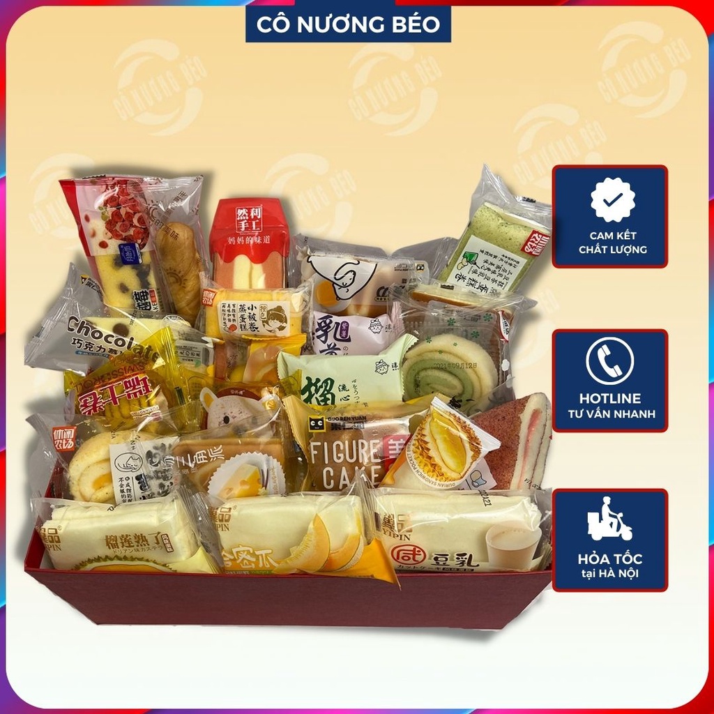 Bánh Mix Đài Loan bánh nội địa túi 1kg Đồ ăn vặt cô nương béo