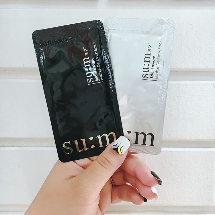 Mặt nạ thải độc Su:m 37 White Award Bubble De Mask 2ml - 2016 Skincare