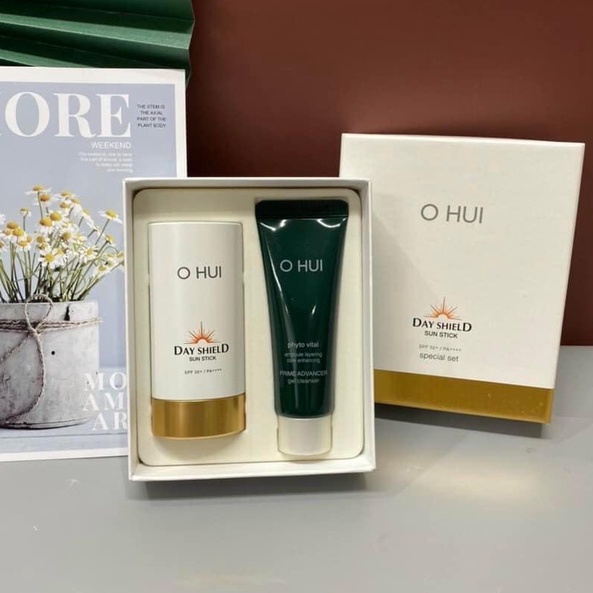 [DATE 2025] Set Kem chống nắng Ohui thạch - OHUI Day Shield Sun Stick SPF 50+/PA++++ (30g)