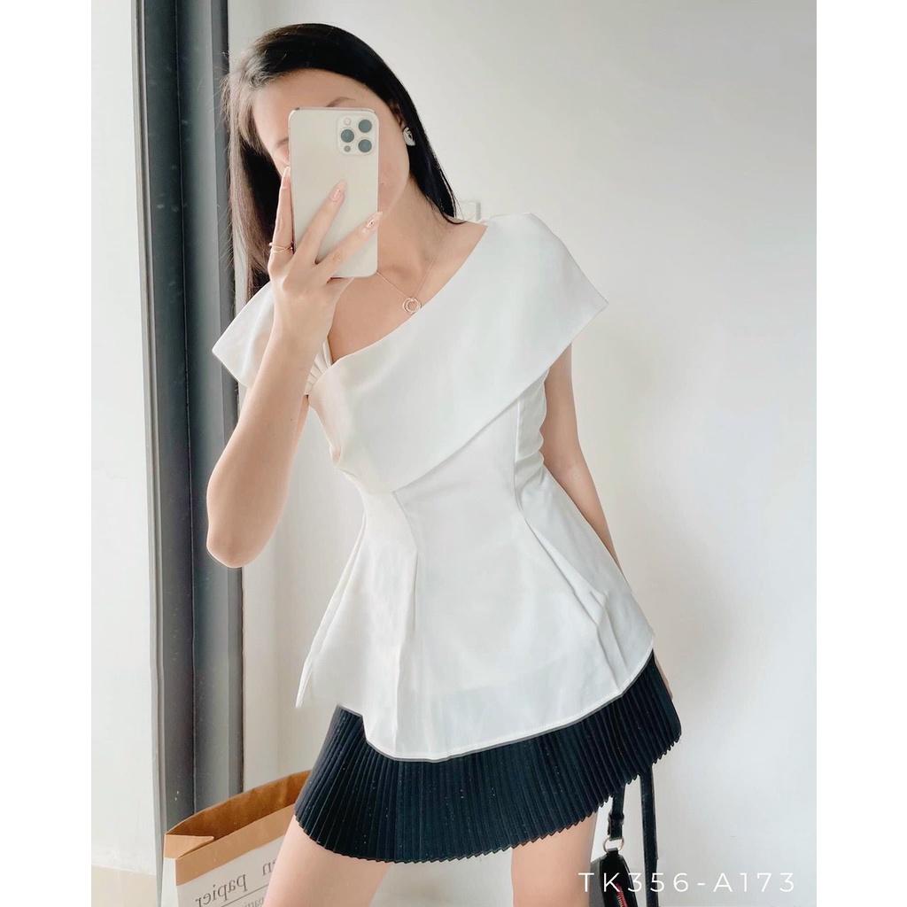 Áo lệch vai, hàng thiết kế chuẩn form, có size SM (RANA TOP)