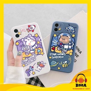 Ốp lưng xiaomi redmi 9T/10/10C/note 10/note 11/note 8/note 9s/note 7/9A/note 8 pro/9/8/11T cạnh vuông Gấu Thỏ Starwar _6