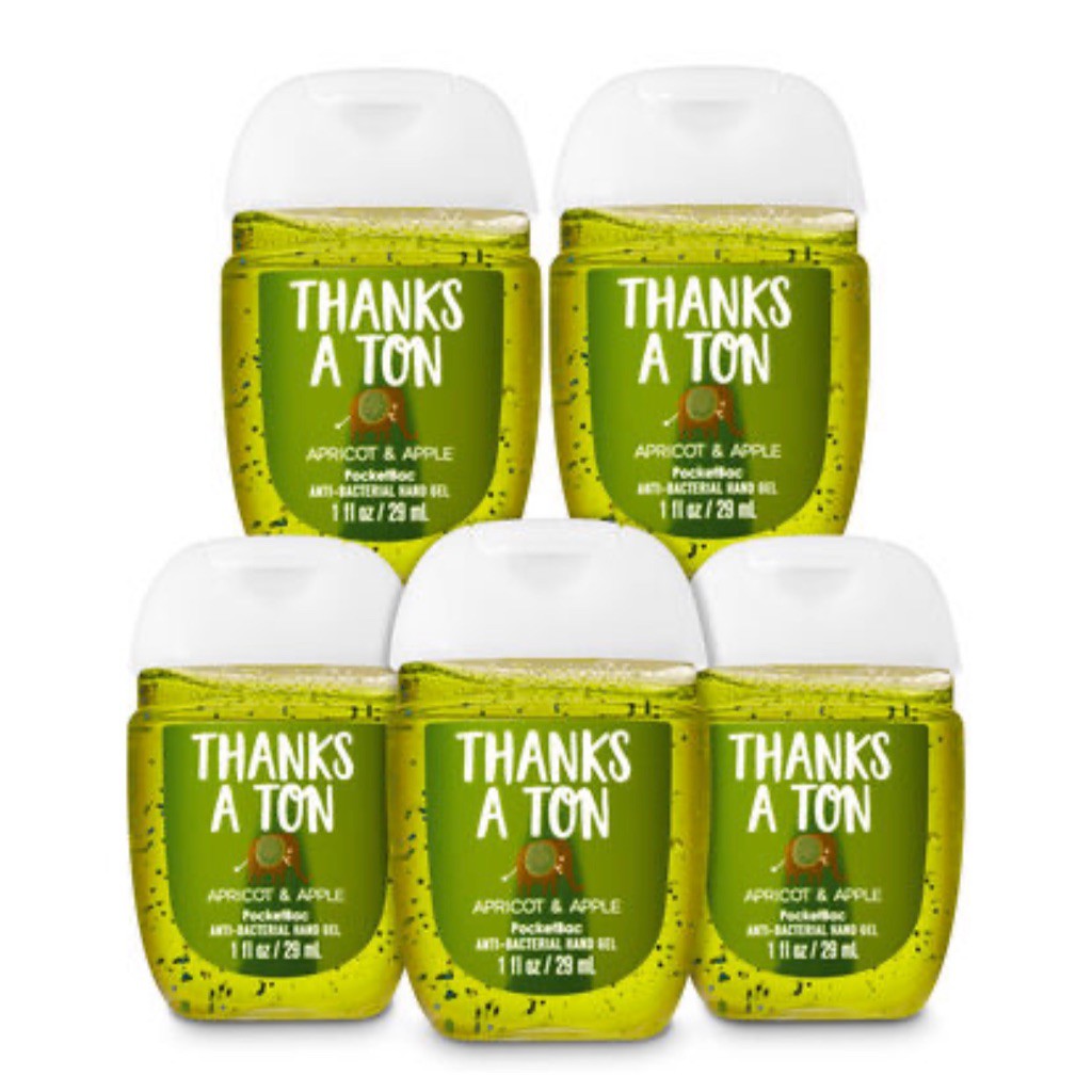 Gel rửa tay khô Bath & Body Works Hand Sanitizer PocketBac Cleansing Gel Thanks a Ton 29ml (Mỹ) | BigBuy360 - bigbuy360.vn