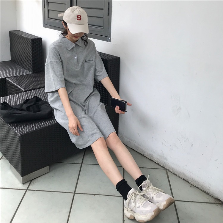 Váy phông Polo 3 màu Ulzzang Hàn Quốc - Váy đầm ulzzang