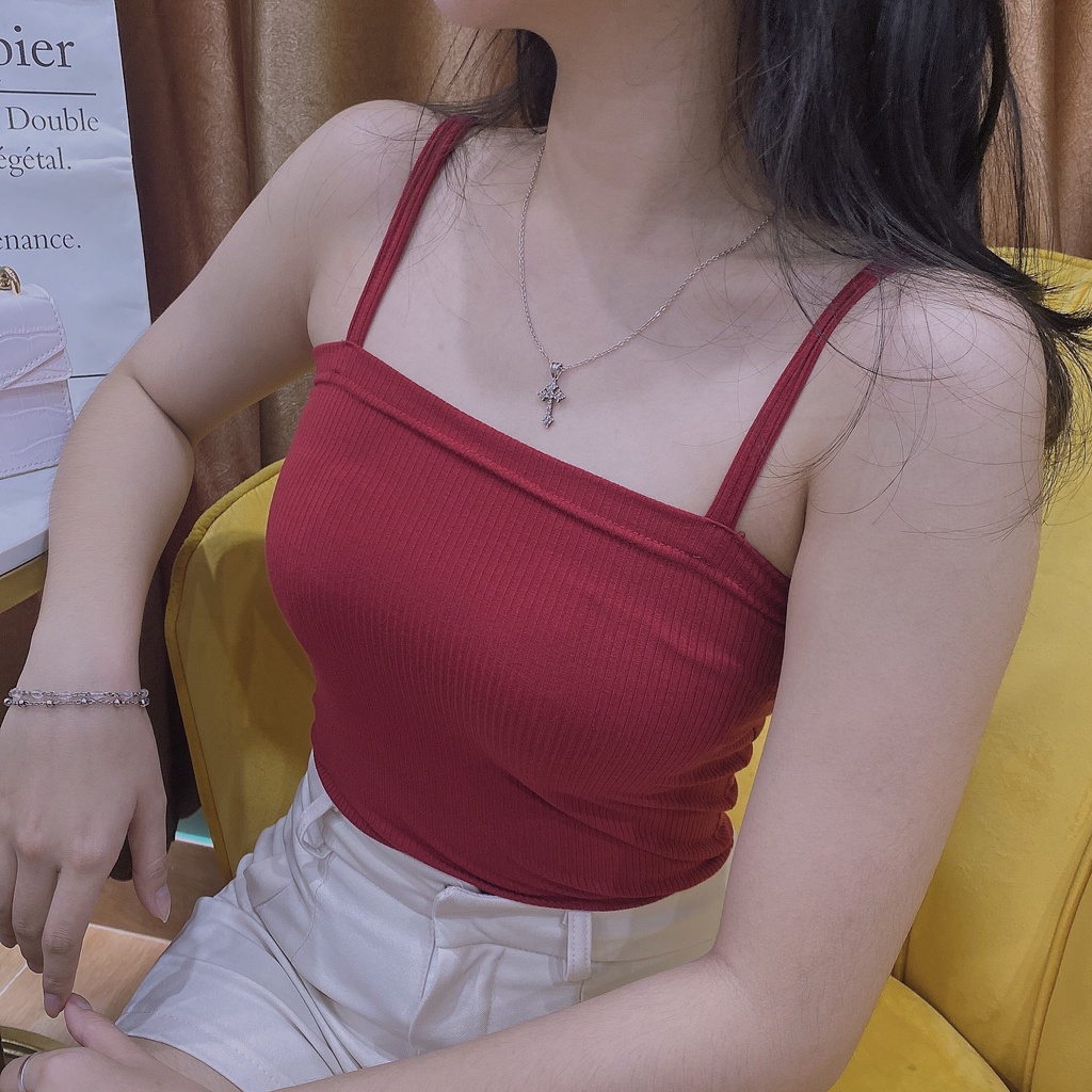 Áo 2 Dây Nữ Thun Cotton Màu Và Sọc Body | BigBuy360 - bigbuy360.vn