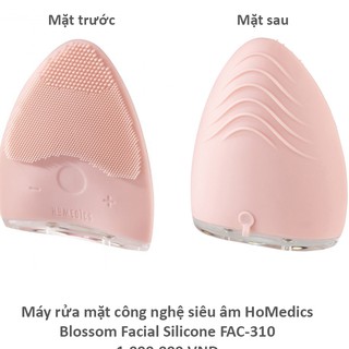 Máy rửa mặt HoMedics - công nghệ siêu âm - bảo hành chính hãng 2 năm