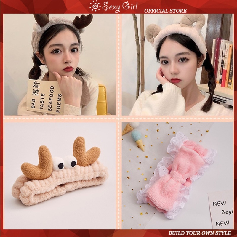 Băng Đô Cài Tóc Tai Mèo Đính Nơ Dễ Thương Cho Nữ