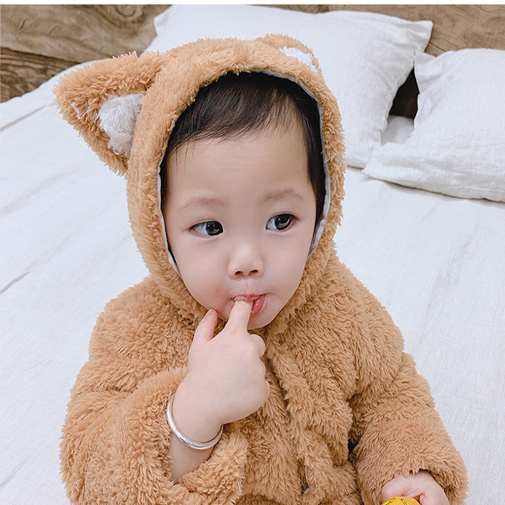 Body bông Body lông ủ ấm cho bé 0-12 tháng Hàng cao cấp xuất khẩu Châu Âu SLD31